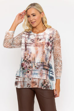 Carraig Donn 24Aw Dovore Printed Top