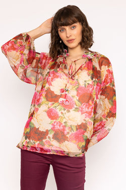 Carraig Donn 24Aw Ruffle Neck Blouse