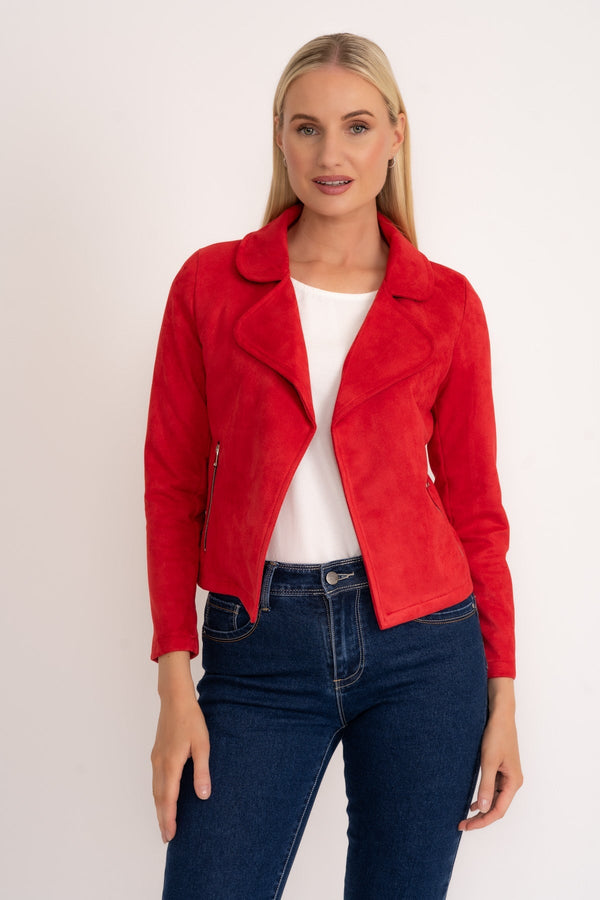 Carraig Donn 24Aw Suede Cover Up (red)