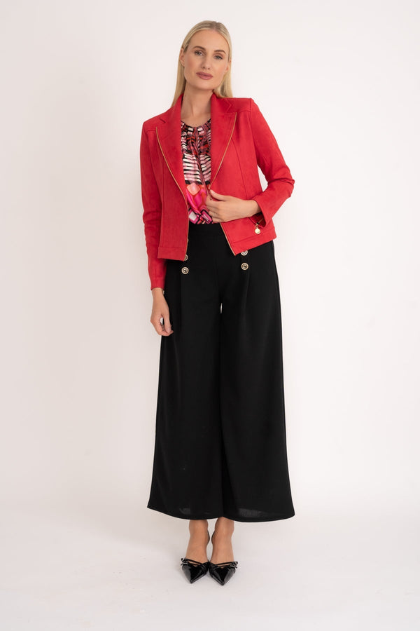 Carraig Donn 24Aw Suedette Zip Jacket (red)