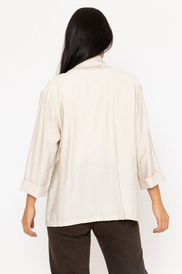 Carraig Donn 3/4 Length Sleeve Cover Up in Beige