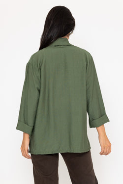 Carraig Donn 3/4 Length Sleeve Cover Up in Khaki