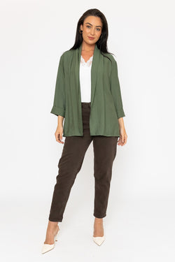 Carraig Donn 3/4 Length Sleeve Cover Up in Khaki