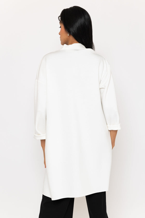 Carraig Donn 3/4 Length Sleeve Soft Touch Cover Up in Ecru