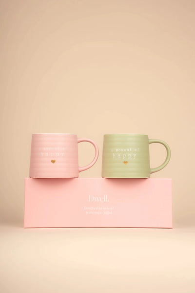 Carraig Donn A Moment of Happy Set Of 2 Mugs