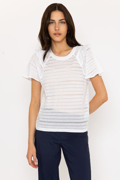 Carraig Donn Anglaise T-Shirt in White