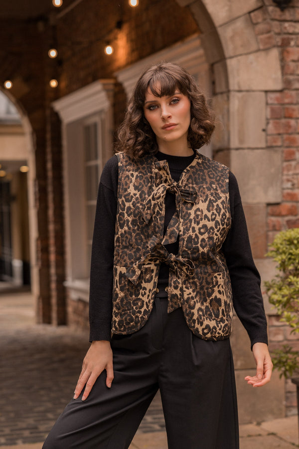 Carraig Donn Animal Print Quilted Gilet