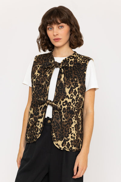 Carraig Donn Animal Print Quilted Gilet