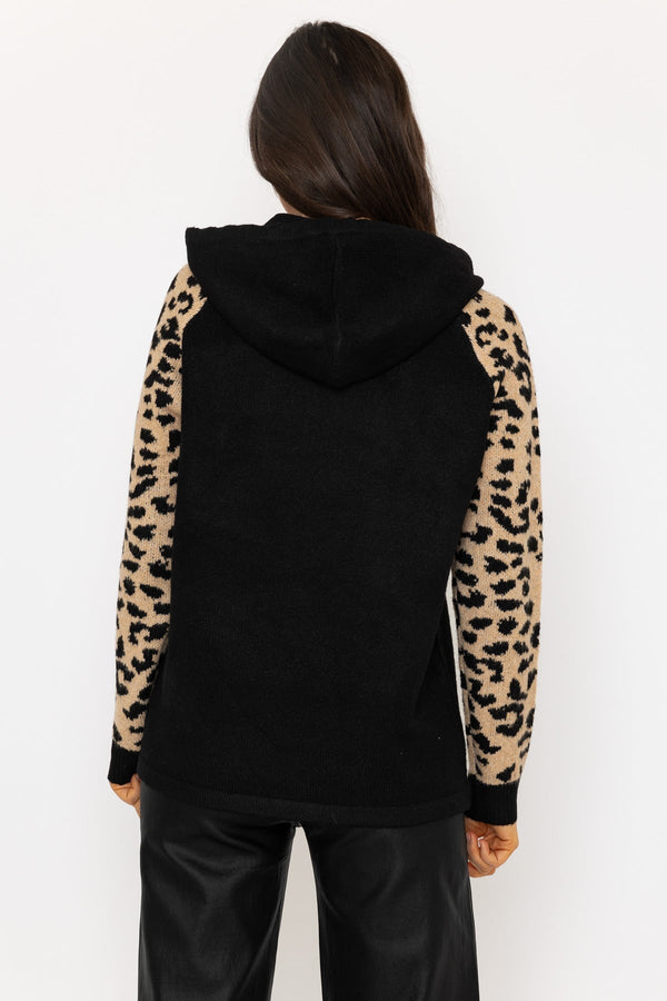 Carraig Donn Animal Printed Knitted Hoodie