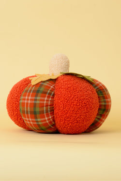 Carraig Donn Autumn Tartan Orange Fabric Pumpkin