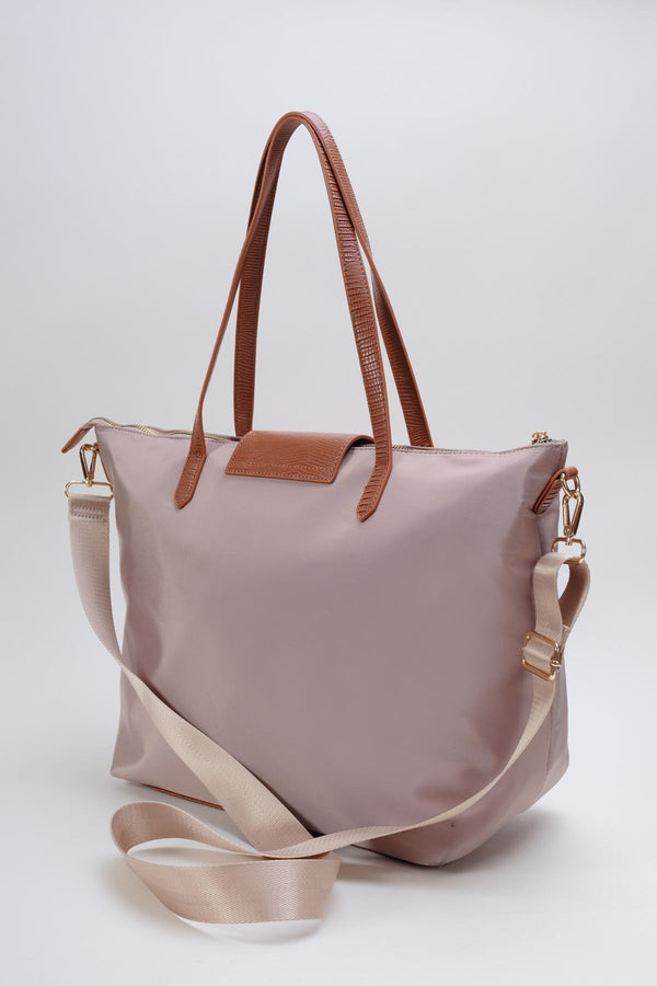 Carraig Donn Beige Nylon Weekender Tote Bag