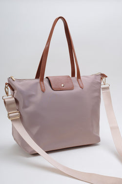 Carraig Donn Beige Nylon Weekender Tote Bag