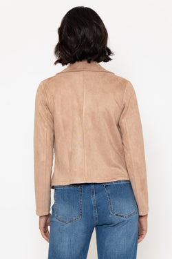 Carraig Donn Beige Suede Cover Up Jacket