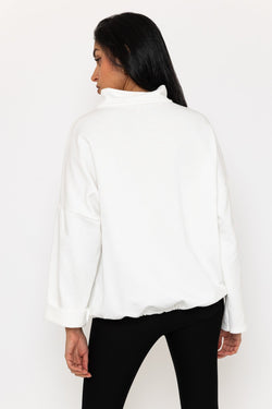 Carraig Donn Black and White Zip up Jacket with Pocket