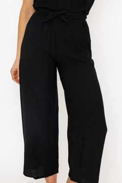 Carraig Donn Black Belted Trousers