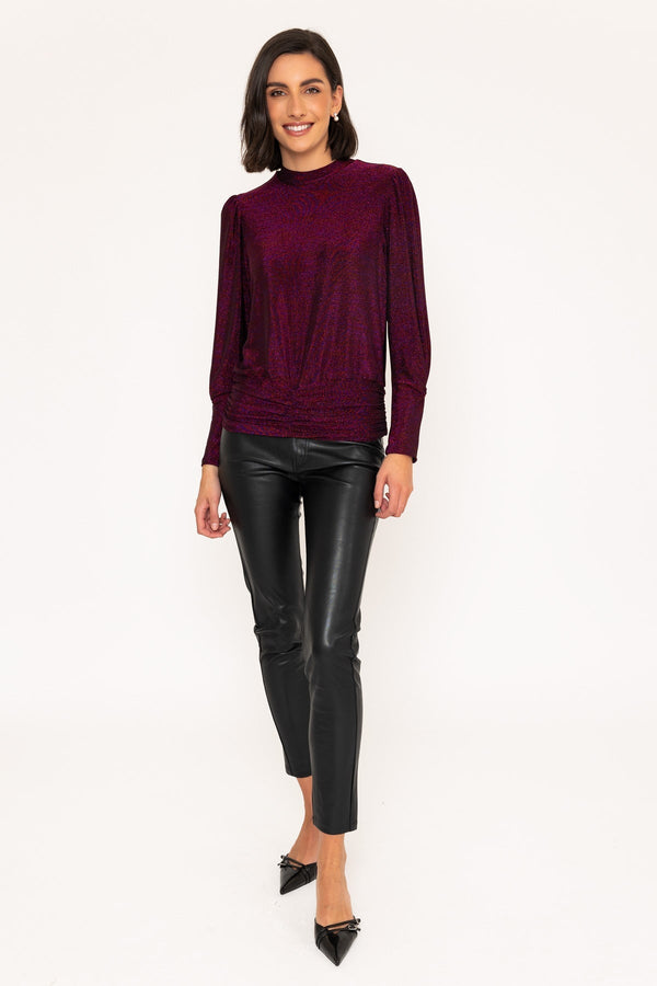 Carraig Donn Black Faux Leather Trousers