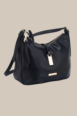 Carraig Donn Black Kite Curved Crossbody Bag