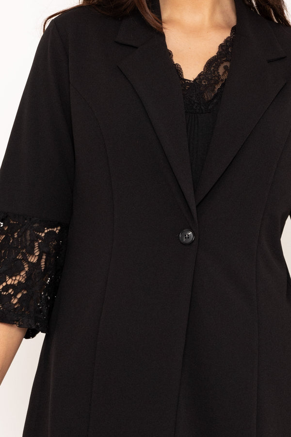 Carraig Donn Black Lace Cuff Cover Up Jacket