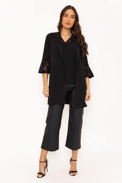 Carraig Donn Black Lace Cuff Cover Up Jacket