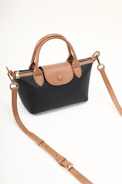 Carraig Donn Black Mini Leather Shopper