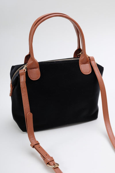 Carraig Donn Black Nylon Mini Tote Bag