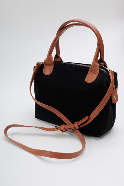 Carraig Donn Black Nylon Mini Tote Bag