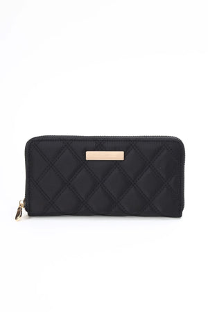 Black Nylon Quilted Purse