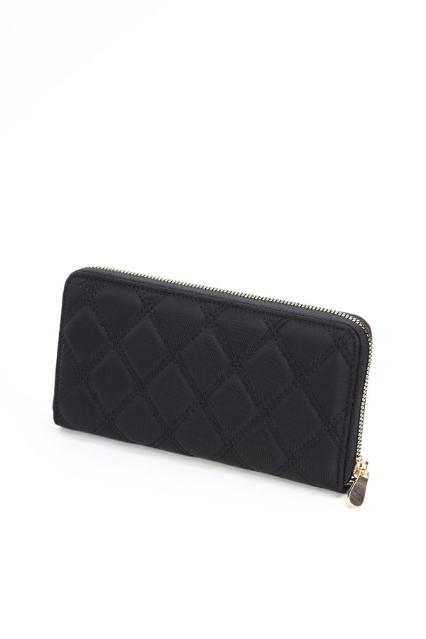 Carraig Donn Black Nylon Quilted Purse