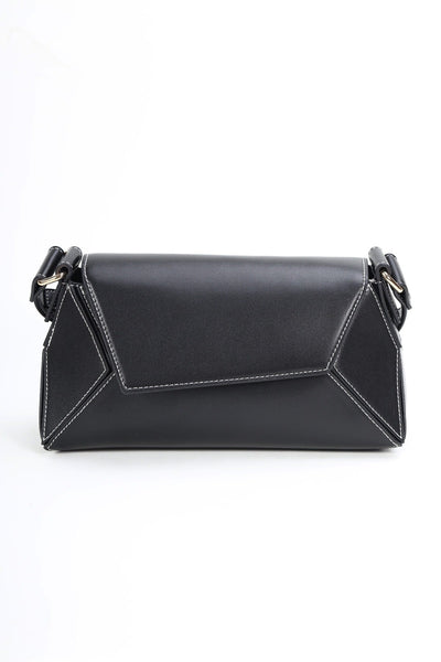 Carraig Donn Black Paneled Crossbody Bag