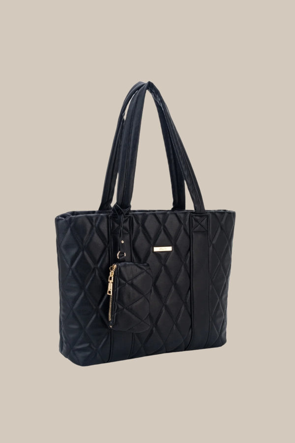 Carraig Donn Black Petite Tote Bag With Mini Purse