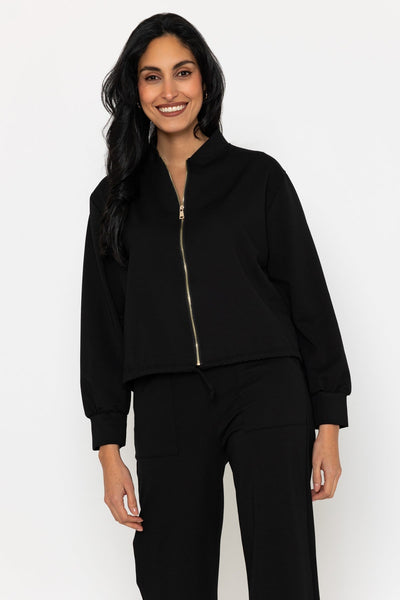 Carraig Donn Black Ponte Bomber Jacket