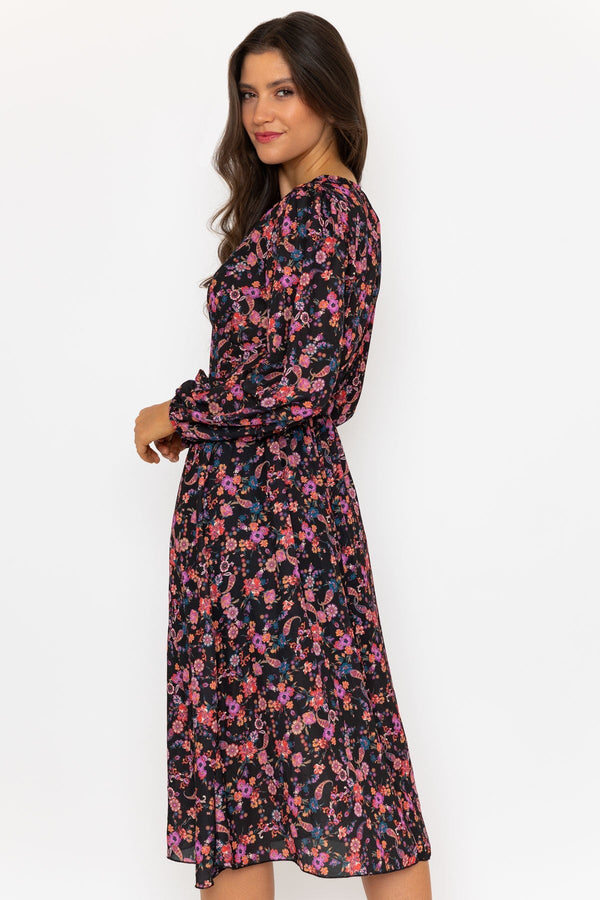 Carraig Donn Black Sinead Midi Dress