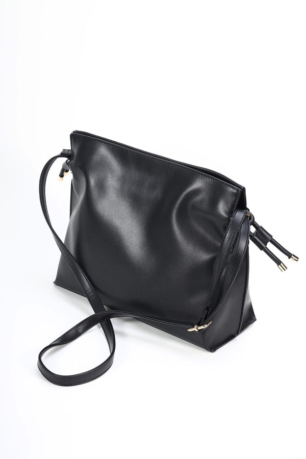 Carraig Donn Black Slouchy Shoulder Bag