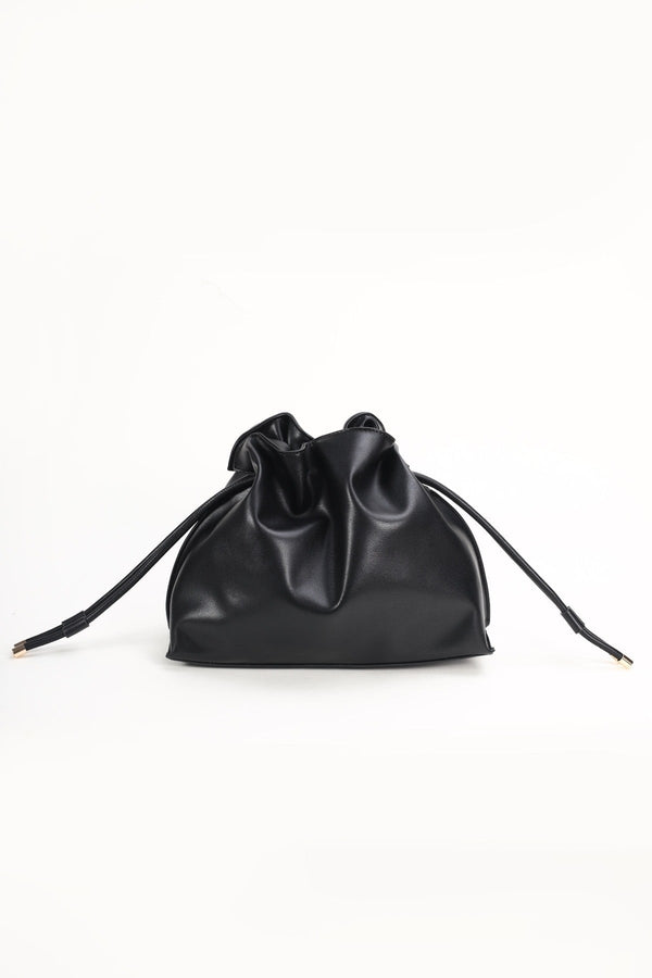 Carraig Donn Black Slouchy Shoulder Bag