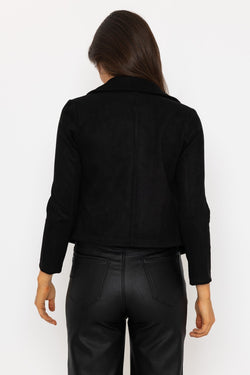 Carraig Donn Black Suede Cover Up Jacket