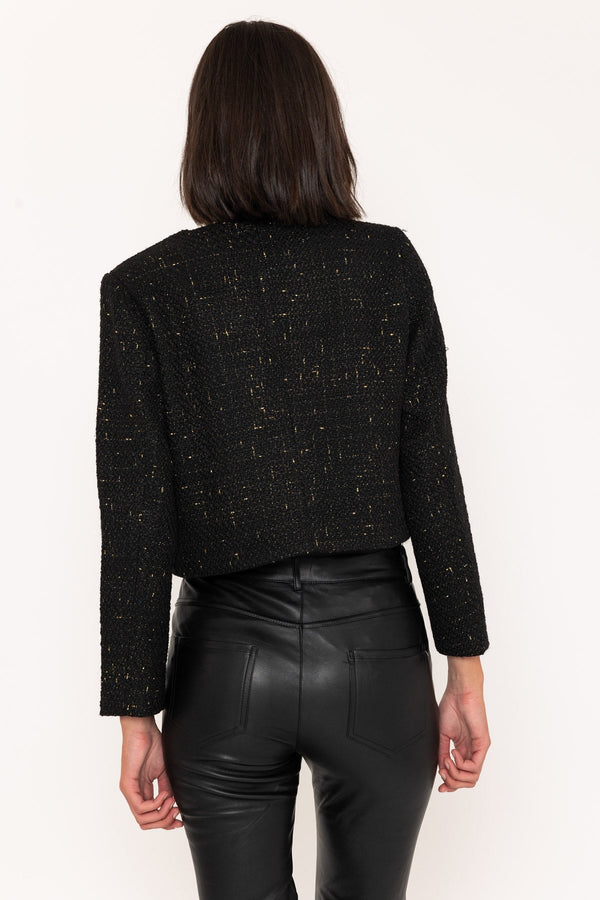 Carraig Donn Black Tweed Jacket With Lurex