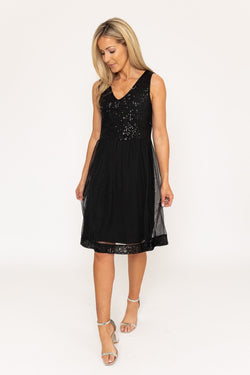 Carraig Donn Black Zara Knee Length Dress