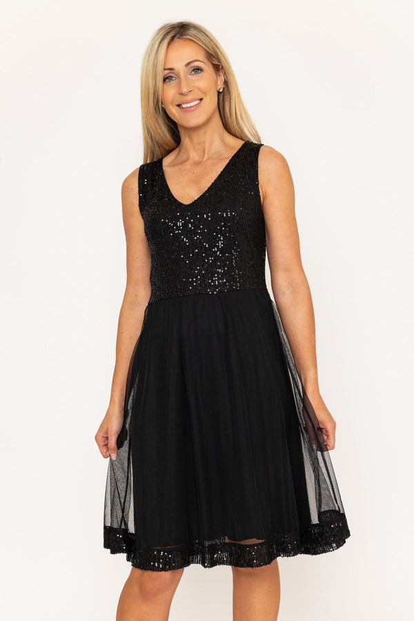 Carraig Donn Black Zara Knee Length Dress