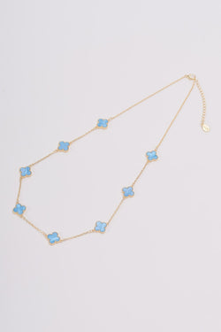 Carraig Donn Blue Clover Necklace