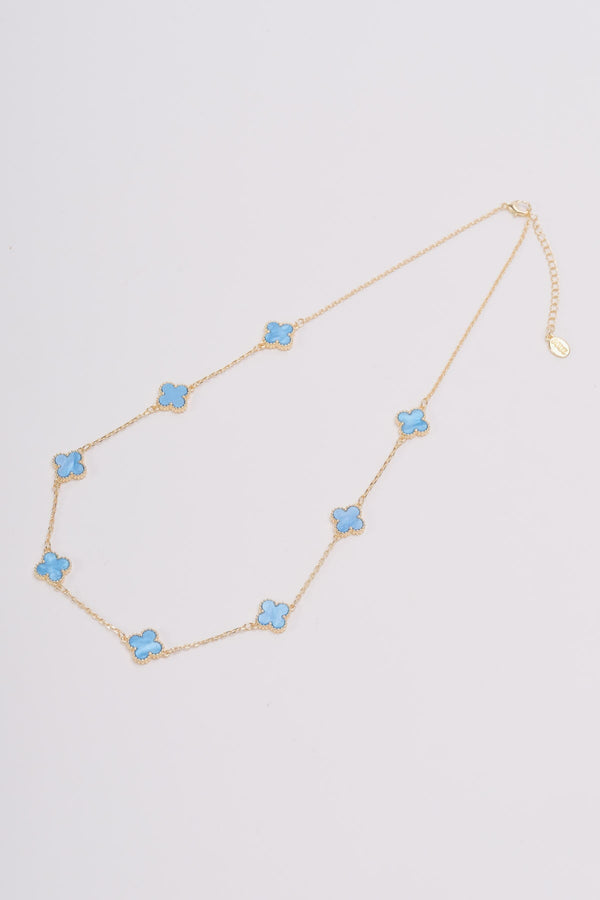 Carraig Donn Blue Clover Necklace