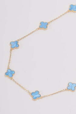 Carraig Donn Blue Clover Necklace