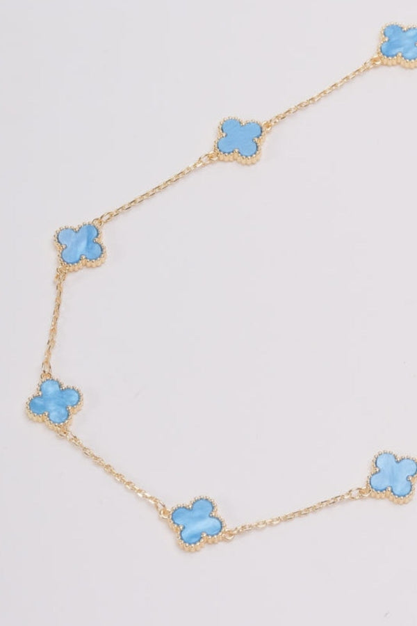 Carraig Donn Blue Clover Necklace