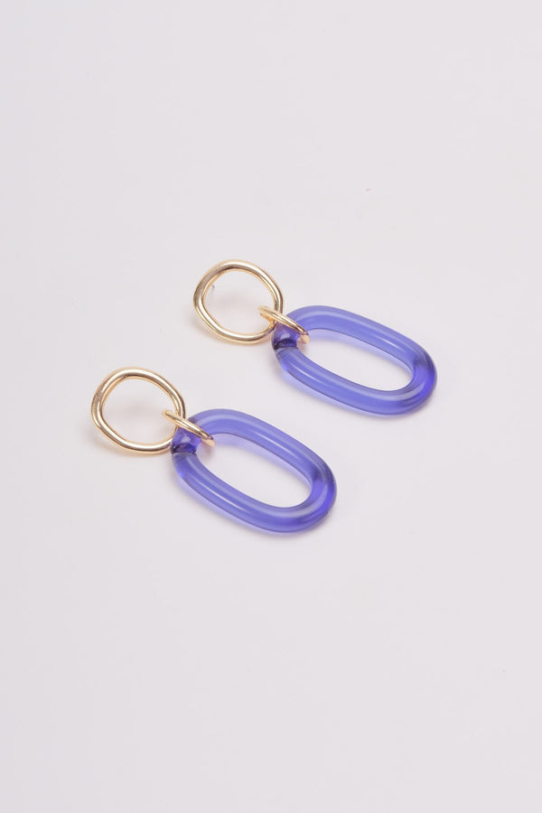 Carraig Donn Blue Drop Loop Earrings