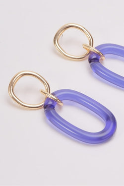 Carraig Donn Blue Drop Loop Earrings