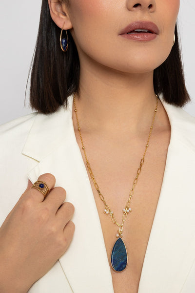 Carraig Donn Blue Lapis Long Necklace