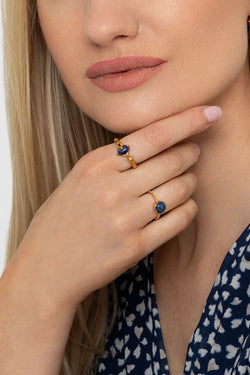 Carraig Donn Blue Lapis Ring Size 7