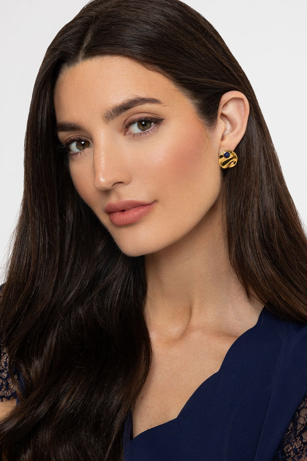 Carraig Donn Blue Lapis Stud Earrings