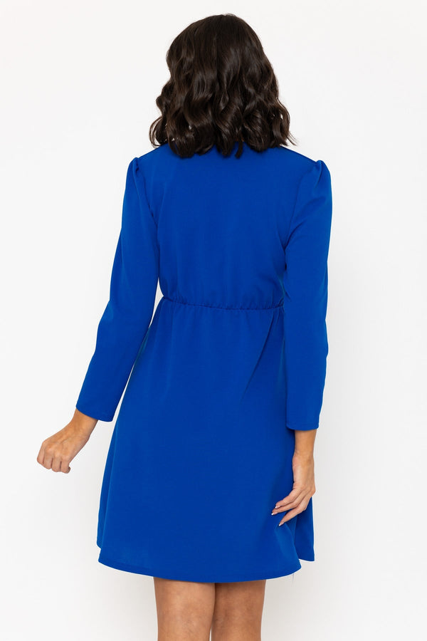 Carraig Donn Blue Long Sleeve Polly Mini Dress