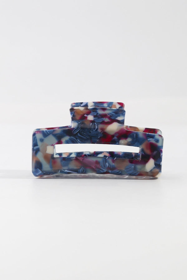 Carraig Donn Blue Marble Resin Hair Clip