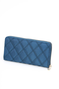 Carraig Donn Blue Nylon Quilted Purse